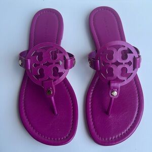 Tory Burch Miller Sandal size 7 Fuchsia